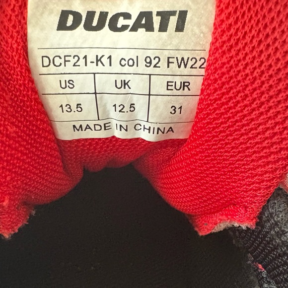 Kids Red Ducati Sneakers - Picture 10 of 11